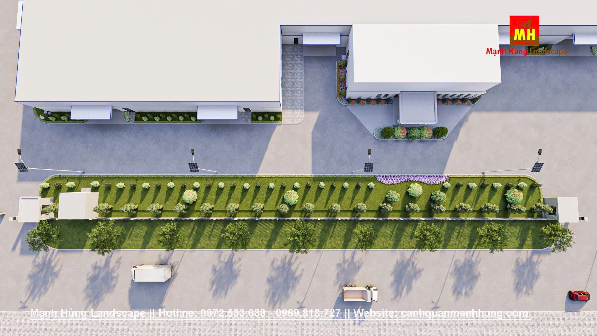 THIẾT KẾ CẢNH QUAN NHÀ MÁY GIẢI PHÁP XANH BỀN VỮNG CHO DOANH NGHIỆP